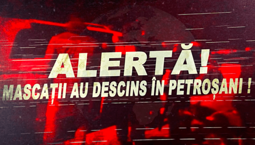 MASCAȚII AU DESCINS ÎN PETROȘANI – VIDEO